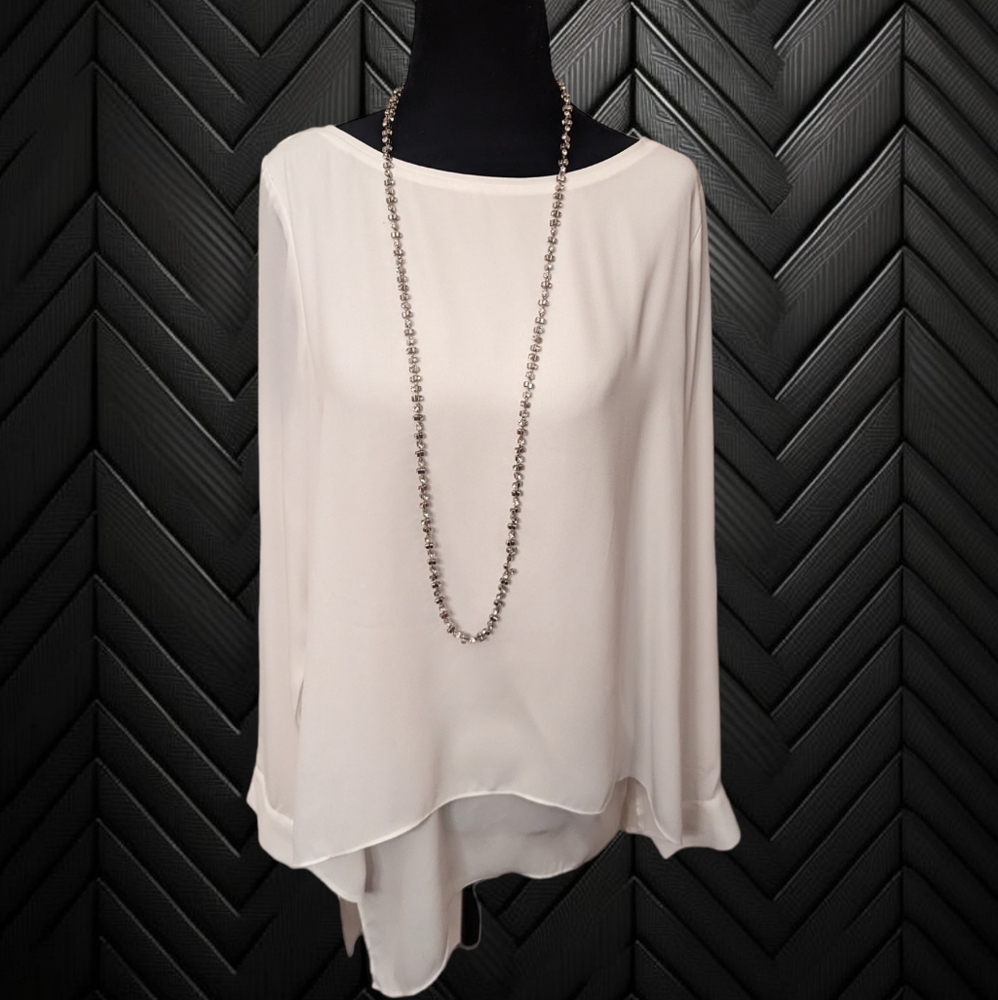 WHBM Double Layer Split Back Tunic, Size 8.